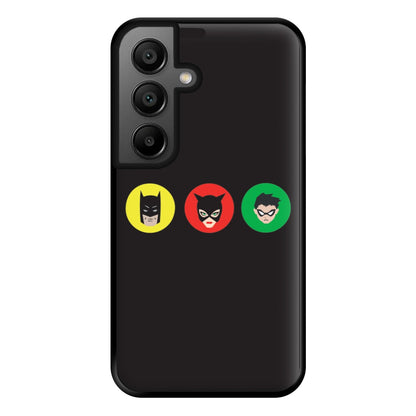 Bat Superhero, Cat Superhero & Superhero Sidekick Phone Case for Google Pixel 8