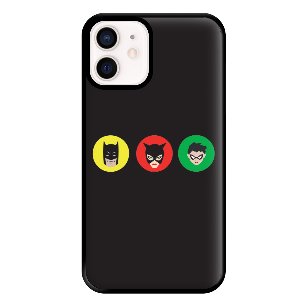 Bat Superhero, Cat Superhero & Superhero Sidekick Phone Case for iPhone 13 Mini