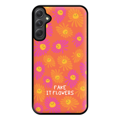 Fake It Flowers Phone Case for Galaxy A54