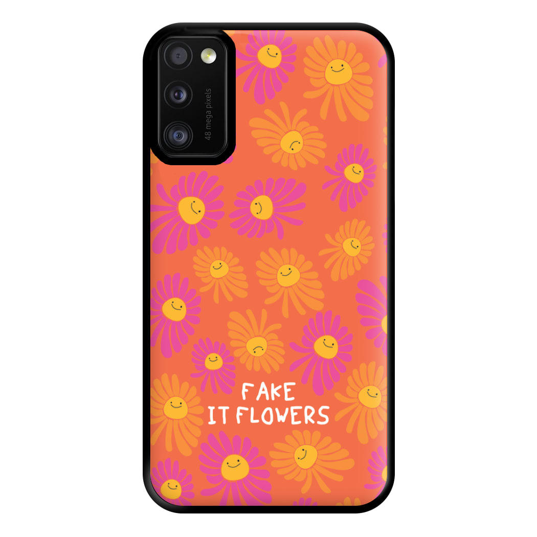 Fake It Flowers Phone Case for Galaxy A41