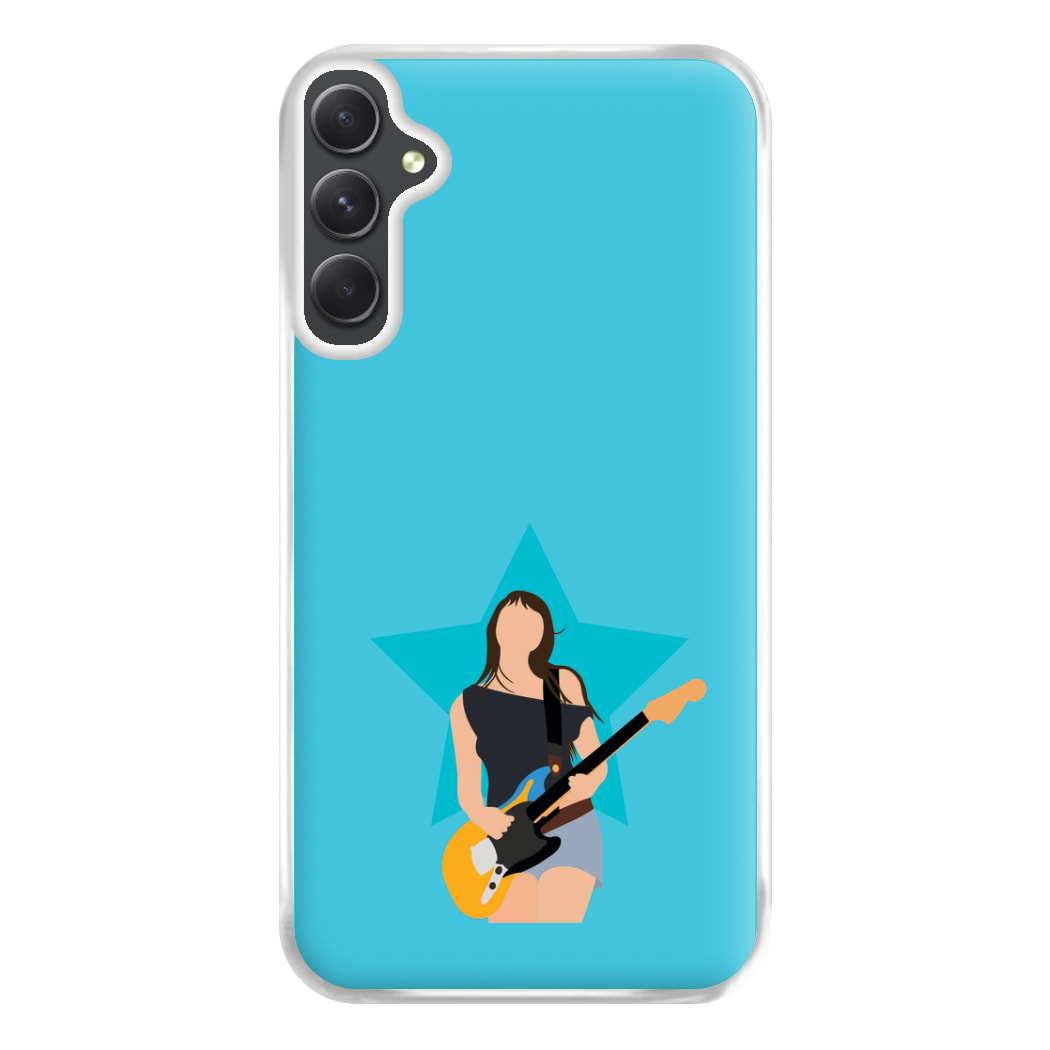 Orange Guitar Phone Case for Galaxy A34