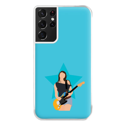 Orange Guitar Phone Case for Galaxy S21 Ultra