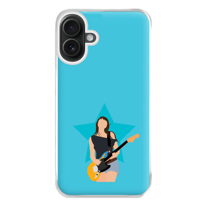 Orange Guitar Phone Case for iPhone 16 Plus