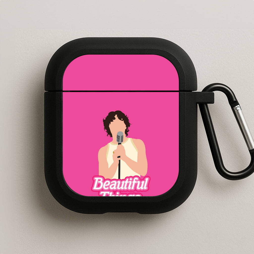 Neon Pink Beautiful Things AirPods Case
