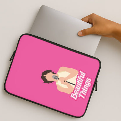 Neon Pink Beautiful Things MacBook Case