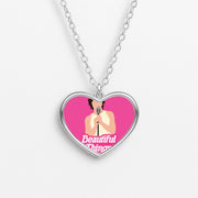 Neon Pink Beautiful Things Necklace 3