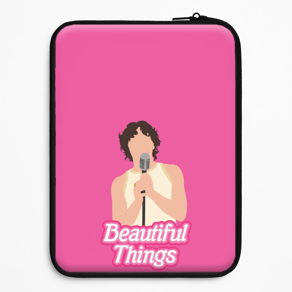Neon Pink Beautiful Things Laptop Sleeve