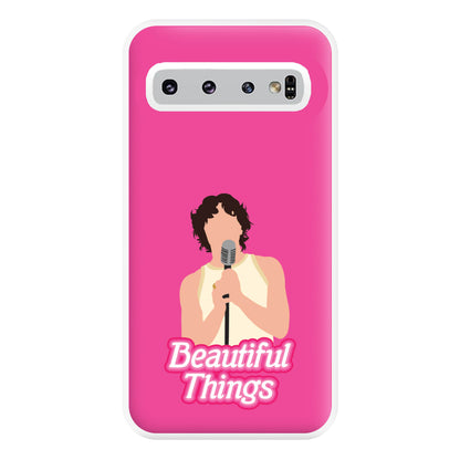 Neon Pink Beautiful Things Phone Case for Galaxy S10 Plus