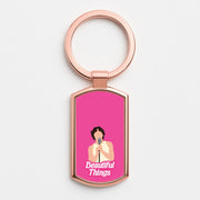 Neon Pink Beautiful Things Luxury Keyring 4