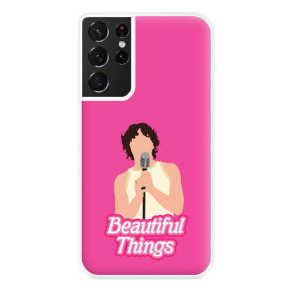 Neon Pink Beautiful Things Phone Case for Galaxy S21 Ultra