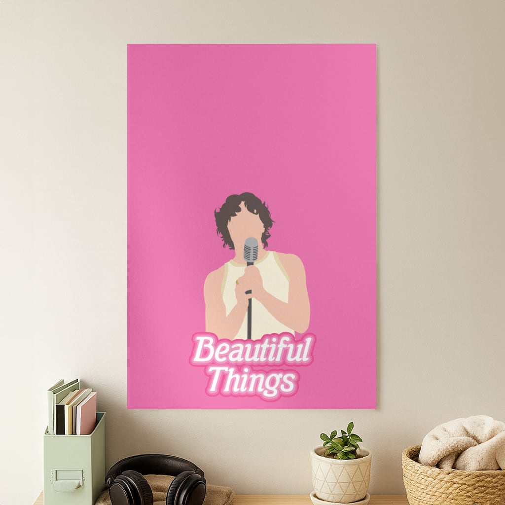 Neon Pink Beautiful Things Poster