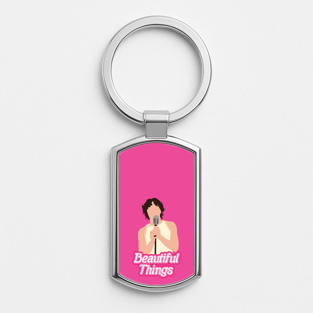 Neon Pink Beautiful Things Luxury Keyring