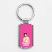 Neon Pink Beautiful Things Luxury Keyring 1