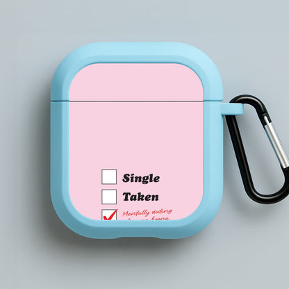 Mentally Dating Benson Blue AirPods Case