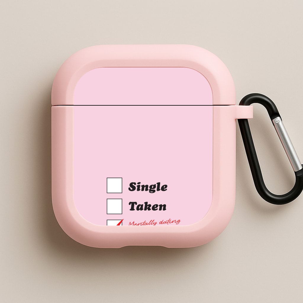 Mentally Dating Benson Pink AirPods Case