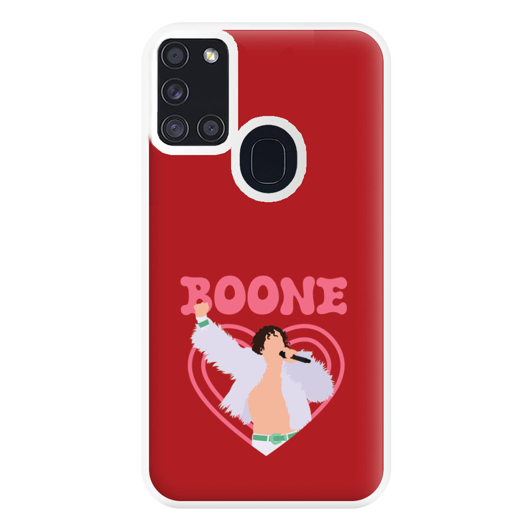 Boone Heart Phone Case for Galaxy A21s