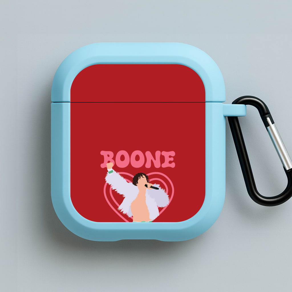 Boone Heart Blue AirPods Case