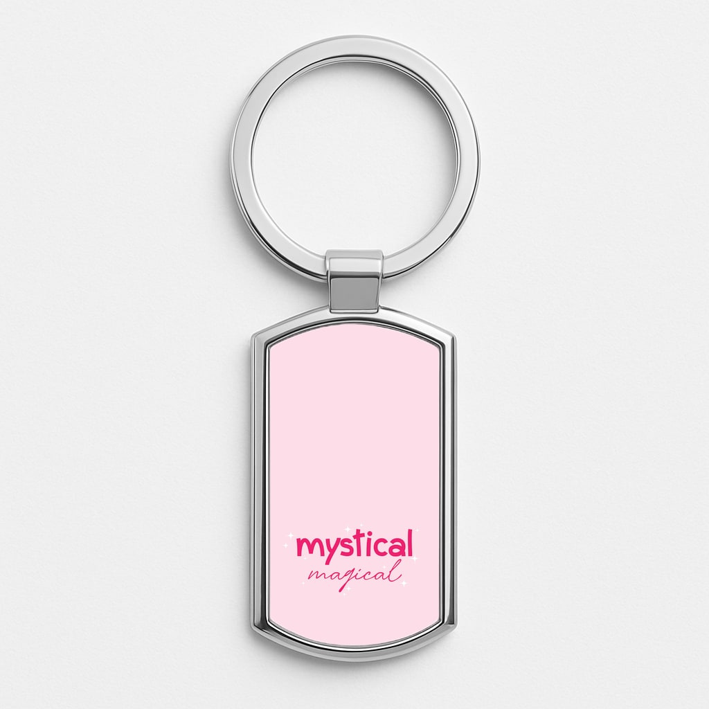 Mystical Magical Sparkles Silver Keyring