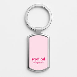 Mystical Magical Sparkles Silver Keyring