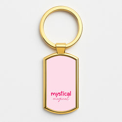 Mystical Magical Sparkles Gold Keyring