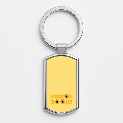 Boone Sunflowers Silver Keyring