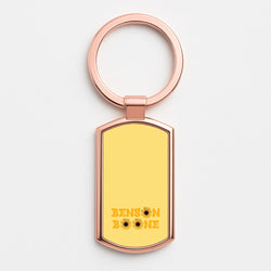 Boone Sunflowers Rose Gold Keyring