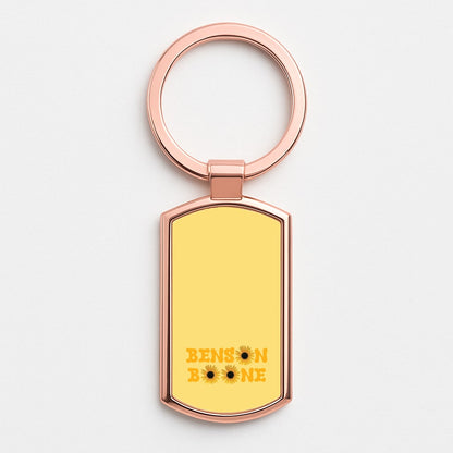 Boone Sunflowers Rose Gold Keyring