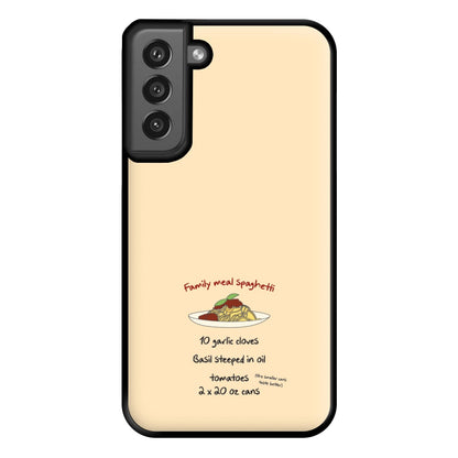 Family Meal Spaghetti Phone Case for Galaxy S21FE