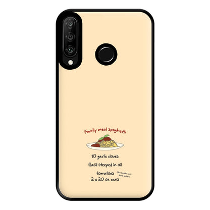 Family Meal Spaghetti Phone Case for Huawei P30 Lite