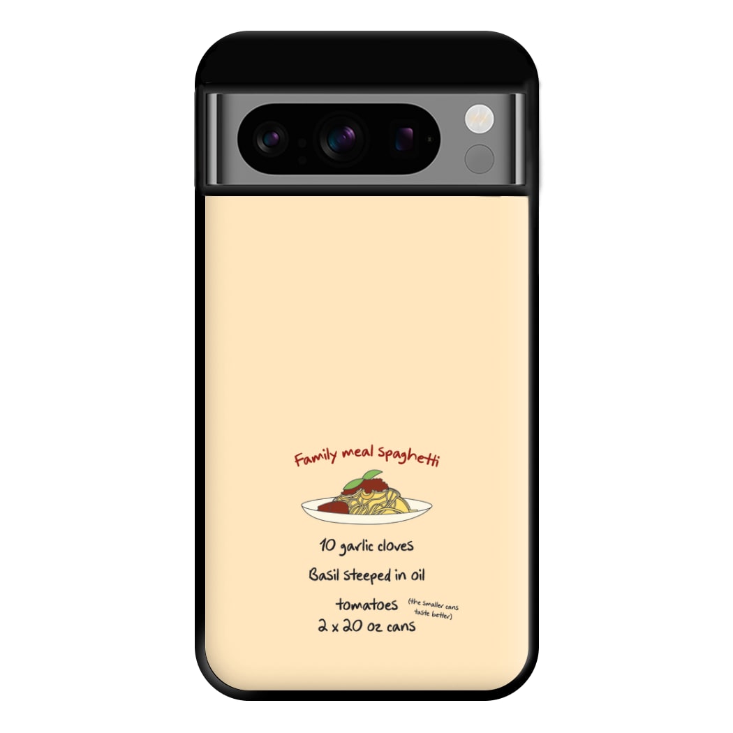 Family Meal Spaghetti Phone Case for Google Pixel 8 Pro