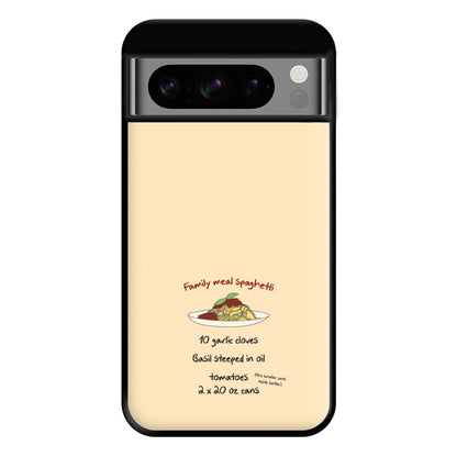 Family Meal Spaghetti Phone Case for Google Pixel 8 Pro