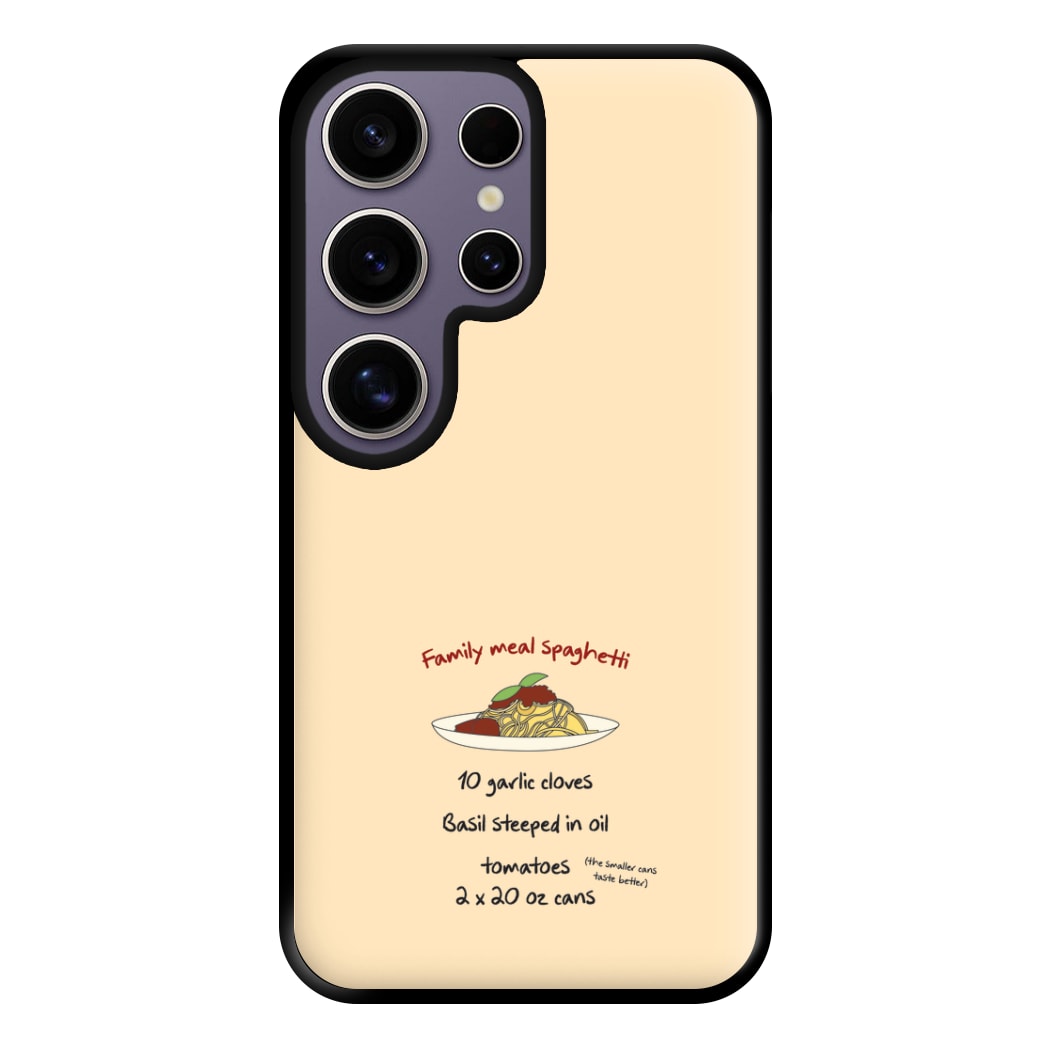 Family Meal Spaghetti Phone Case for Galaxy S25 Ultra