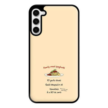 Family Meal Spaghetti Phone Case for Galaxy S23 Plus