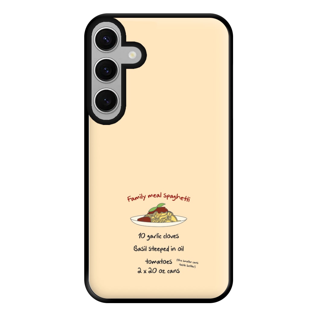 Family Meal Spaghetti Phone Case for Galaxy S24FE