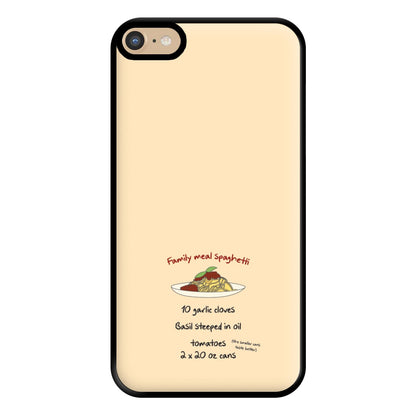 Family Meal Spaghetti Phone Case for iPhone 6 Plus / 7 Plus / 8 Plus