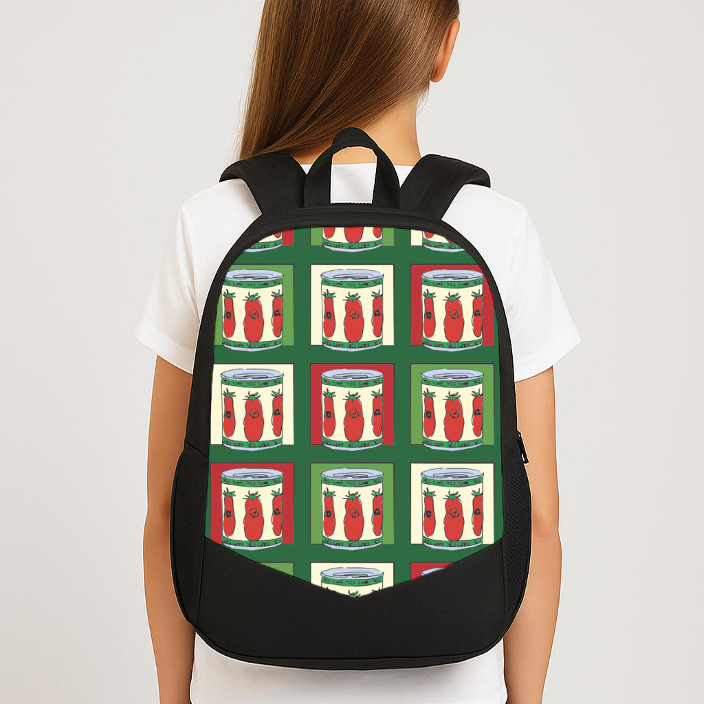 Tomato Pattern Large School Bag