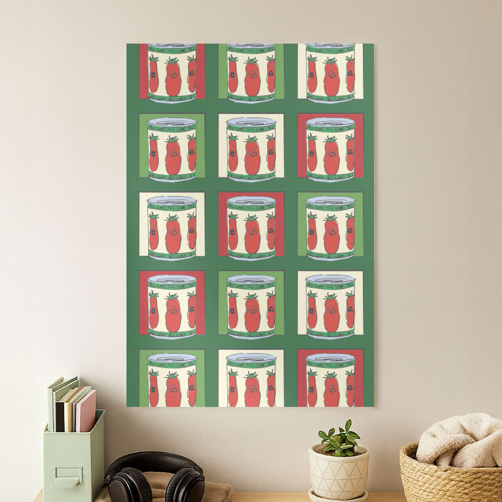 Tomato Pattern Poster