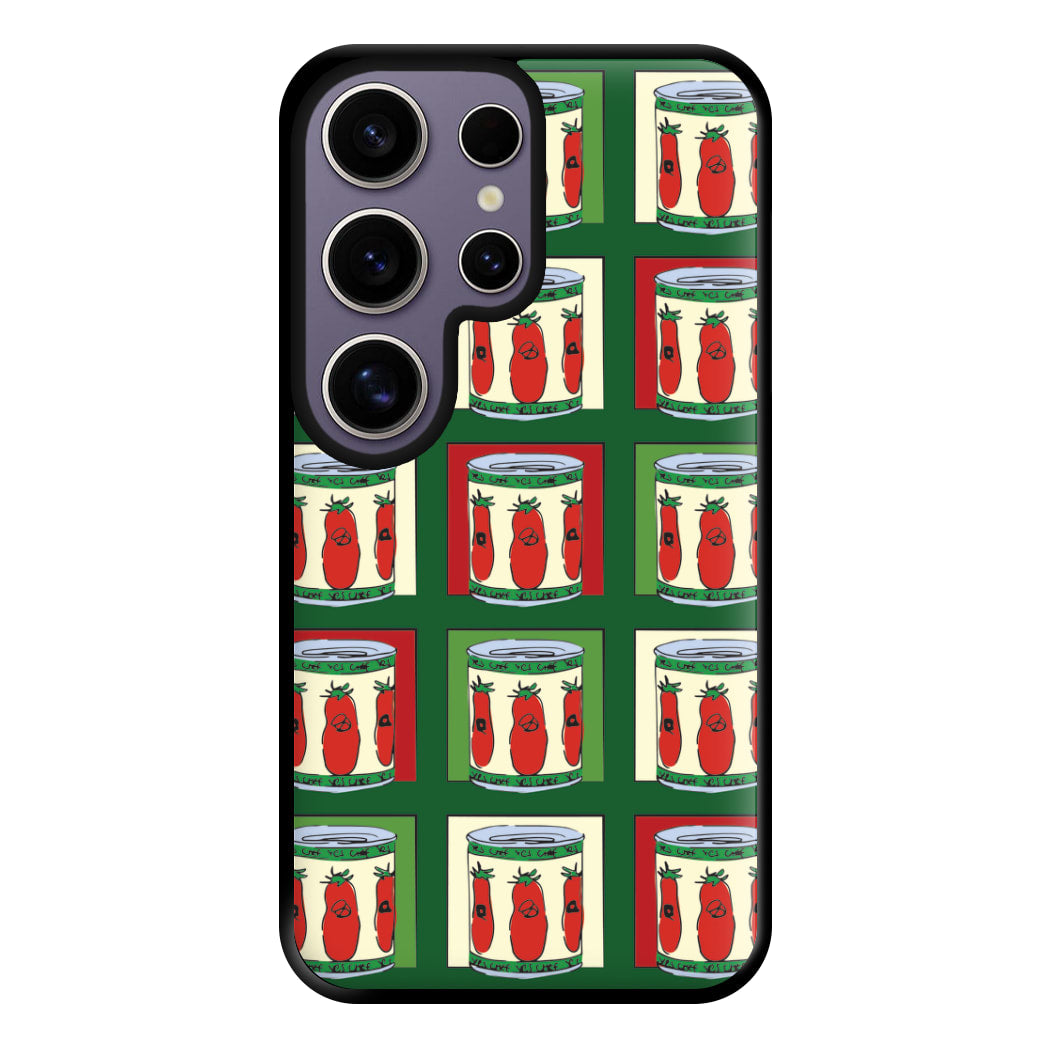 Tomato Pattern Phone Case for Galaxy S25 Ultra