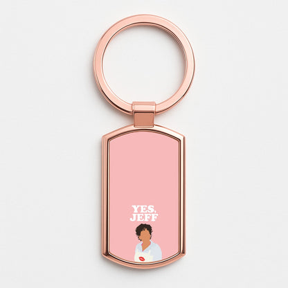 Yes Jeff Rose Gold Keyring