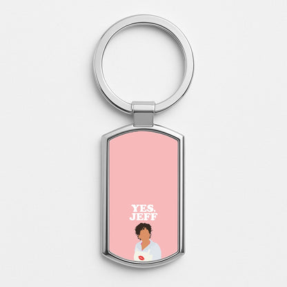 Yes Jeff Silver Keyring