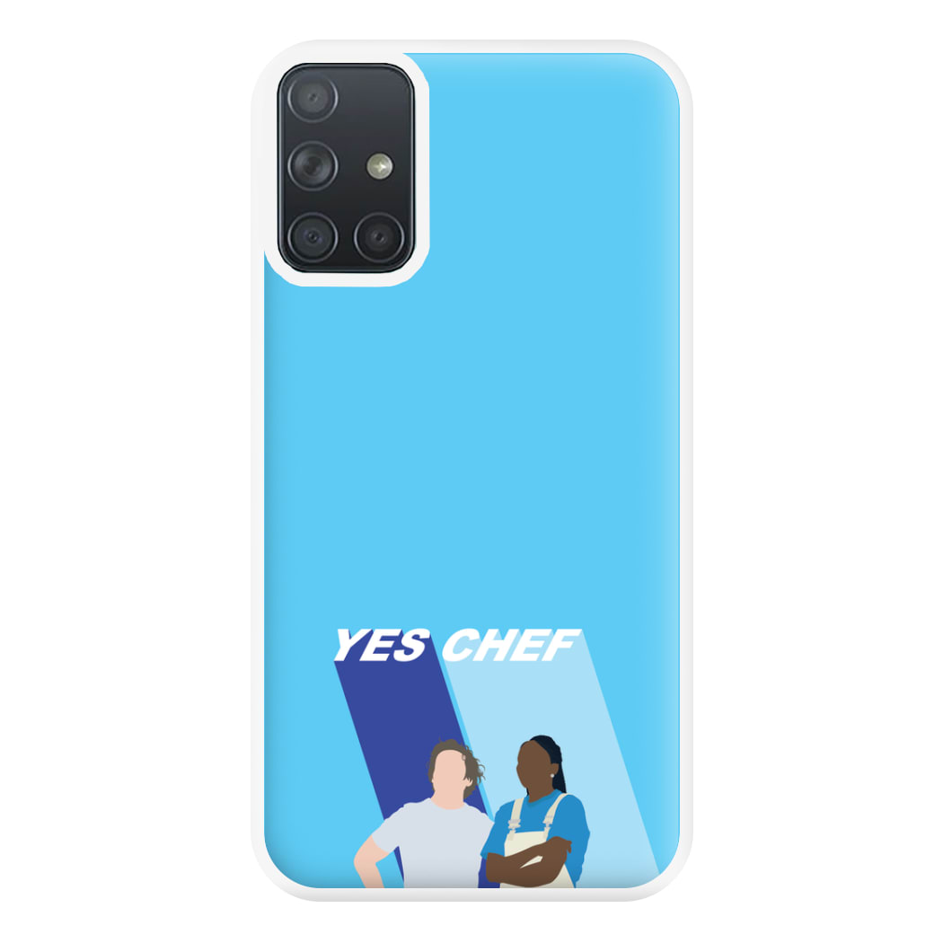 Yes Chef Blue Phone Case for Galaxy A71