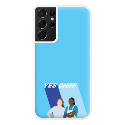 Yes Chef Blue Phone Case for Galaxy S21 Ultra