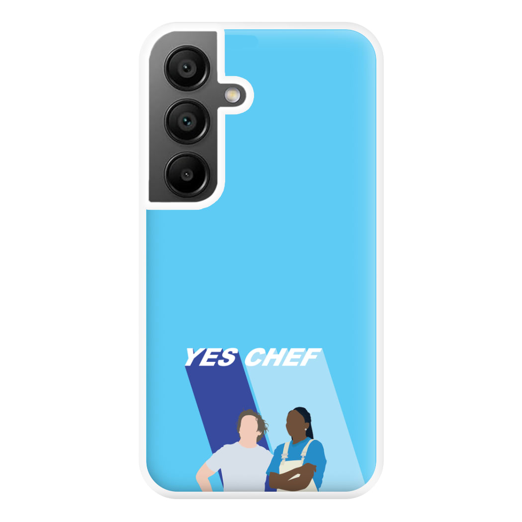 Yes Chef Blue Phone Case for Galaxy A55