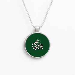 Sandworm - Beetle Halloween Circle Necklace