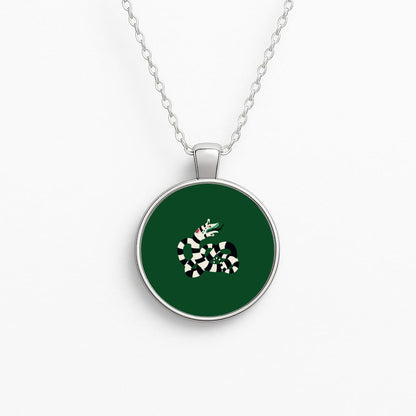 Sandworm - Beetle Halloween Circle Necklace