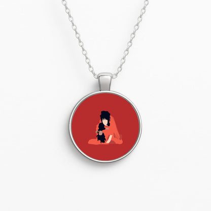 Lydia - Beetle Halloween Circle Necklace