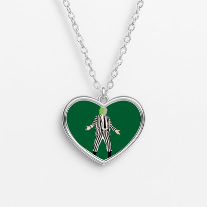 Betelgeuse - Beetle Halloween Heart Necklace