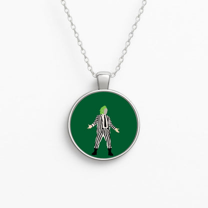 Betelgeuse - Beetle Halloween Circle Necklace
