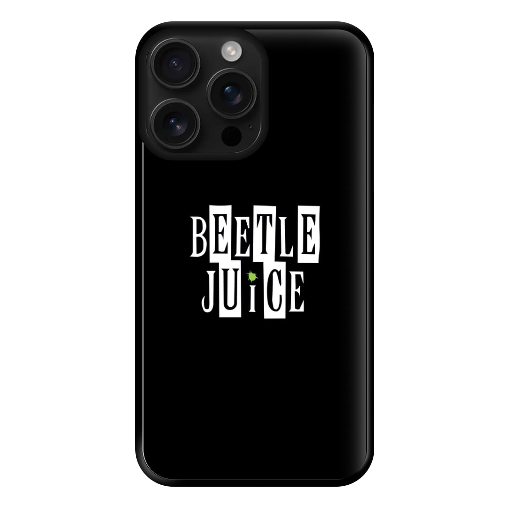 Text - Beetle Halloween Phone Case for iPhone 16 Pro Max