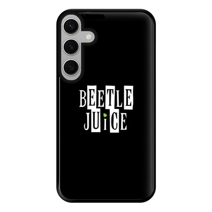 Text - Beetle Halloween Phone Case for Galaxy S24FE